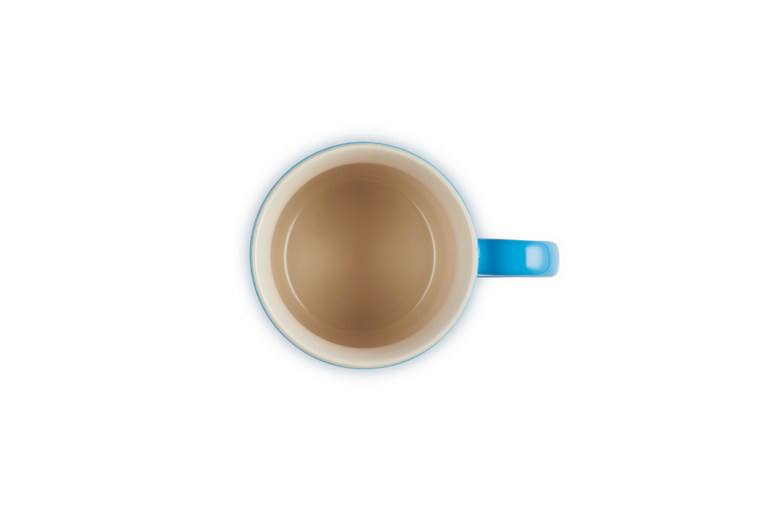 Le Creuset Stoneware Cappuccino Mug 200ml in Azure blue – durable, stylish coffee cup | Keans Claremorris