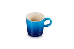 Le Creuset Stoneware Espresso Mug 100ml in Azure blue, durable ceramic, available at Keans Claremorris