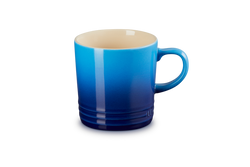 Le Creuset 350ml Azure Blue stoneware mug, durable, heat-retentive, scratch-resistant, perfect for tea or coffee – Keans