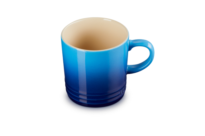 Le Creuset 350ml Azure Blue Stoneware Mug - Durable, Stylish Coffee Cup | Keans Claremorris