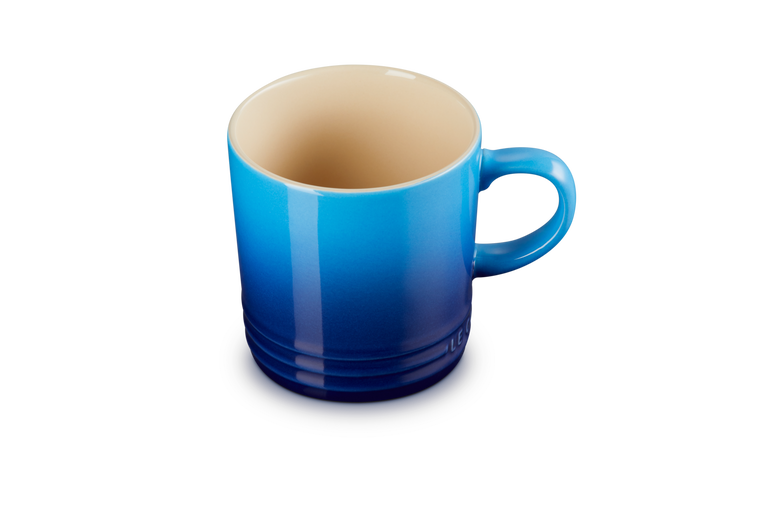 Le Creuset 350ml Azure Blue Stoneware Mug - Durable, Stylish Coffee Cup | Keans Claremorris