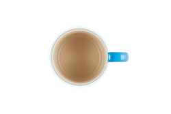 Le Creuset 350ml Azure Blue Stoneware Mug, durable and stylish, available at Keans Claremorris.