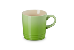 Le Creuset 350ml Kiwi stoneware mug, durable, heat-retentive, scratch-resistant glaze – available at Keans Claremorris.