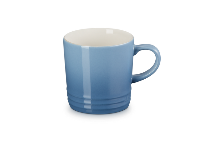 Le Creuset 350ml Chambray Stoneware Mug, durable and stylish, available at Keans Claremorris.