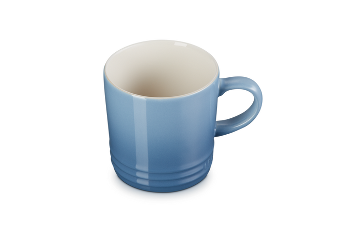 Le Creuset 350ml Chambray Stoneware Mug, durable and stylish, available at Keans Claremorris.