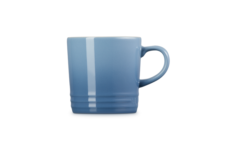 Le Creuset 350ml Chambray Stoneware Mug, durable and stylish, available at Keans Claremorris.