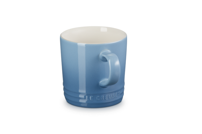 Le Creuset 350ml Chambray Stoneware Mug, durable and stylish, available at Keans Claremorris.