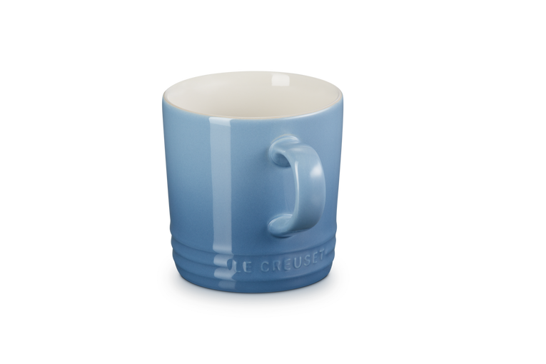 Le Creuset 350ml Chambray Stoneware Mug, durable and stylish, available at Keans Claremorris.