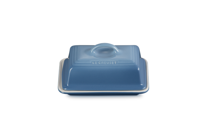 Le Creuset Butter Dish in Chambray Blue – Durable Stoneware Butter Keeper | Keans Claremorris