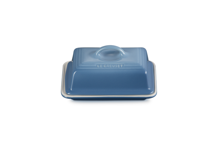 Le Creuset Butter Dish in Chambray Blue – Durable Stoneware Butter Keeper | Keans Claremorris
