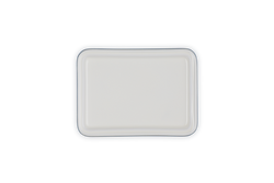 Le Creuset Butter Dish in Chambray blue, durable stoneware, elegant kitchen accessory – available at Keans Claremorris.