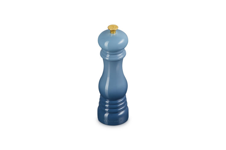 Le Creuset 21cm Chambray Pepper Mill, durable ceramic grinder, stylish kitchen tool - Keans Claremorris