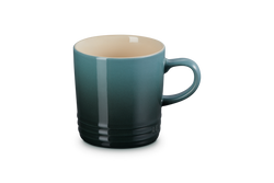 Le Creuset 350ml Ocean stoneware mug, durable, heat-retentive, scratch-resistant glaze – available at Keans Claremorris.