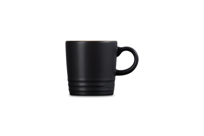 Le Creuset Stoneware Espresso Mug 100ml in Satin Black – Durable, stylish coffee cup | Keans Claremorris