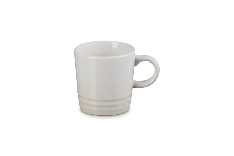 Le Creuset 100ml Meringue stoneware espresso mug, scratch-resistant, dishwasher safe, keeps coffee warm – Keans Claremorris