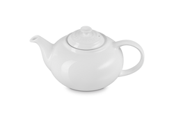 Le Creuset Stoneware Classic Teapot 1.3L White – Durable, elegant design | Available at Keans Claremorris