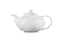 Le Creuset Stoneware Classic Teapot 1.3L White – Durable ceramic, elegant design | Available at Keans Claremorris