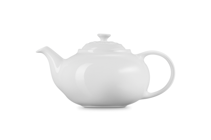 Le Creuset Stoneware Classic Teapot 1.3L White – Durable ceramic, elegant design | Available at Keans Claremorris