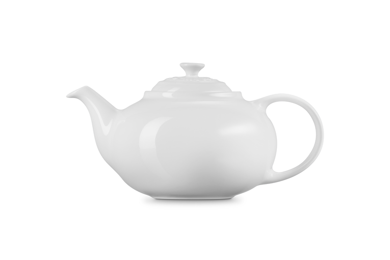 Le Creuset Stoneware Classic Teapot 1.3L White – Durable ceramic, elegant design | Available at Keans Claremorris