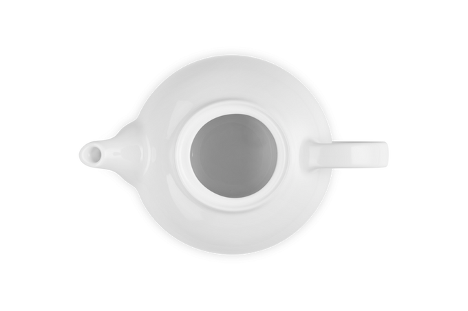Le Creuset Stoneware Classic Teapot 1.3L White, durable ceramic, elegant design - Keans Claremorris
