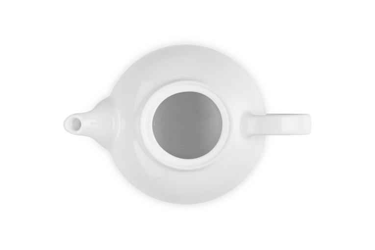 Le Creuset Stoneware Classic Teapot 1.3L White, durable ceramic, elegant design - Keans Claremorris