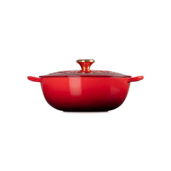 Le Creuset Christmas Soup Pot Holly Cerise