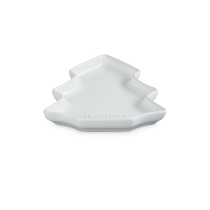 Le Creuset Christmas Tree Plate White - Image 2