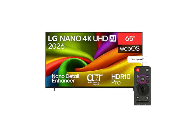 LG 65'' Nano 4K UHD AI Nu85 Smart Tv 2026| 65NU850B6LA.AEI Keans Claremorris