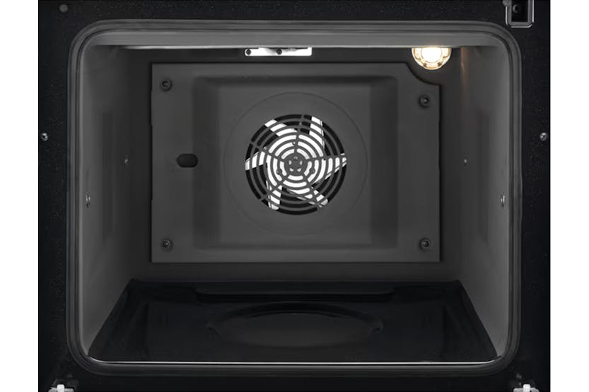 Electrolux 55cm Double Oven Electric Cooker LKR555100X in stainless steel, available at Keans Claremorris.
