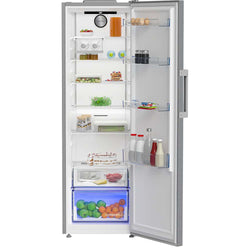 Beko Stainless Steel Larder Fridge 186cm H x 60cm W, E Energy, HarvestFresh, LED Display – Keans Claremorris