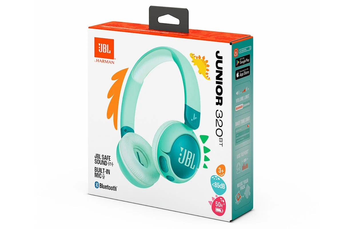 JBL Junior 320BT Kids Wireless On-Ear Headphones Green | JBLJR320BTGRN - Image 6