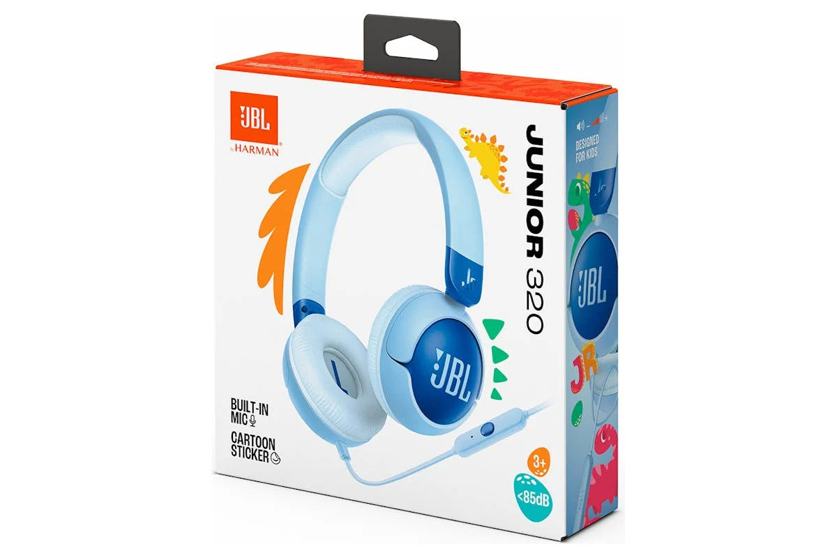 JBL Junior 320 Kids On-Ear Headphones Blue | JBLJR320BLU - Image 6