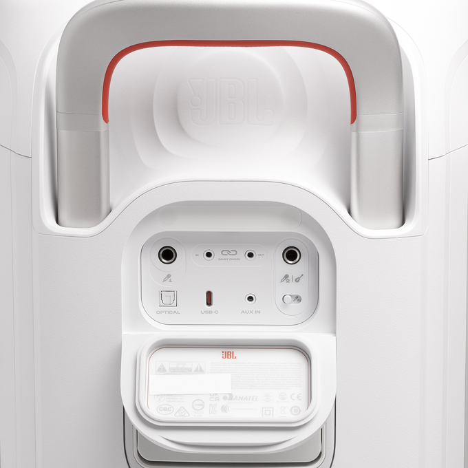 JBL Portable Party Speaker Replaceable Battery Wheels White| JBLPB330WHTUK - Image 10