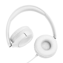 JBL Tune 530 On-Ear Wired Headphones Pure Bass White| JBLT530WHT