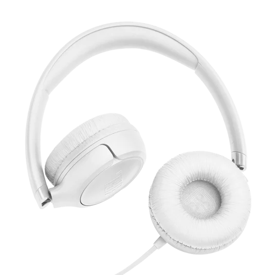 JBL Tune 530 On-Ear Wired Headphones Pure Bass White| JBLT530WHT - Image 3