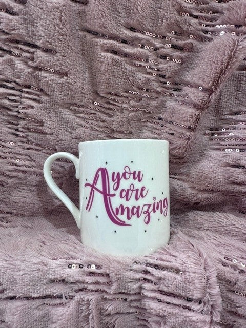 Love The Mug "You Are Amazing" 375ml fine china, white gloss, microwave & dishwasher safe – Keans Claremorris gift mug