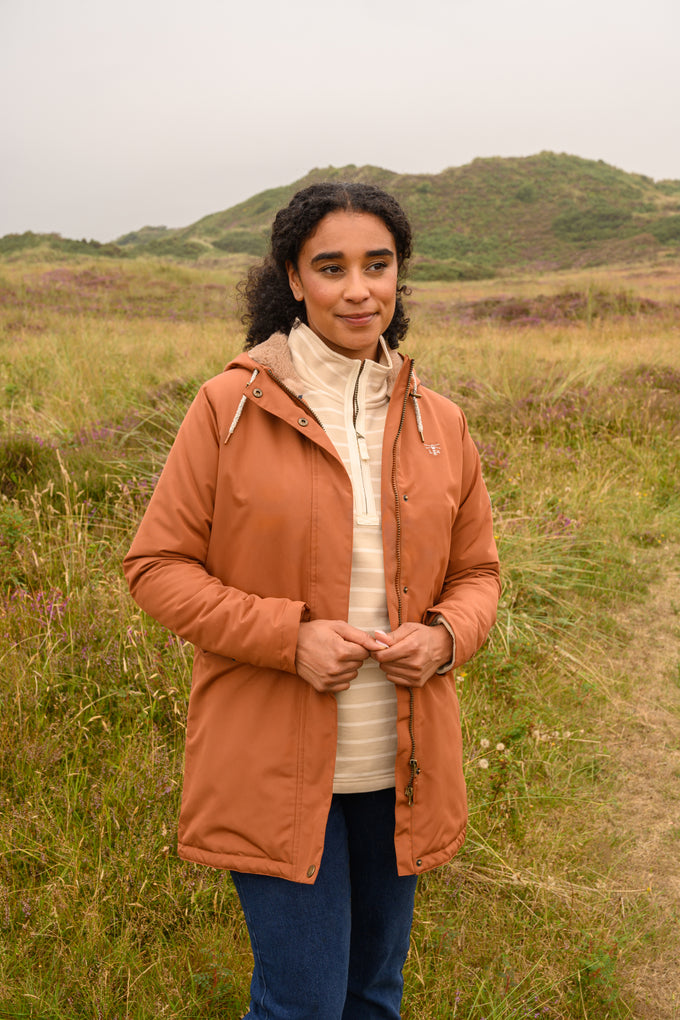 Ladies Outdoor Coat - Rust | Keans Claremorris
