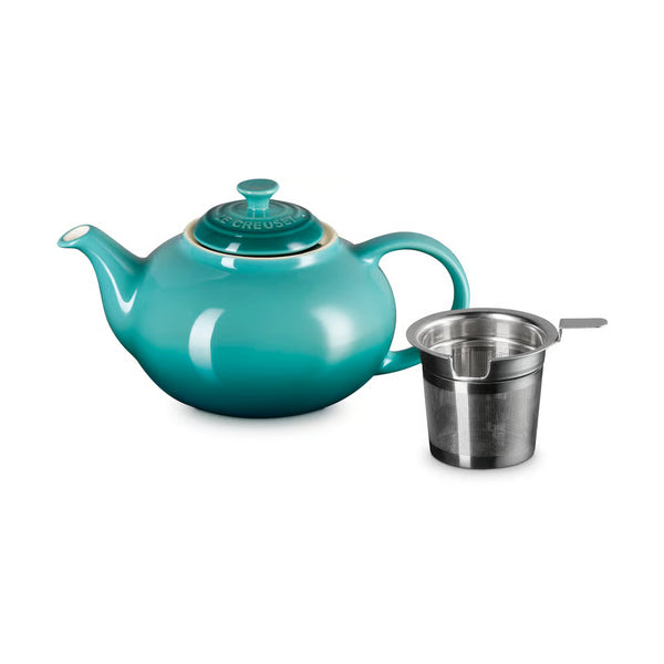Le Creuset 1.3L Classic Teapot Blue Riviera w/Infuser Keans Claremorris