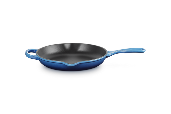 Le Creuset 23cm Signature Round Skillet Azure Blue Keans Claremorris