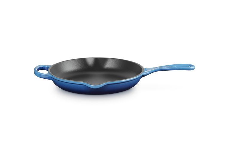 Le Creuset 23cm Signature Round Skillet Azure Blue Keans Claremorris