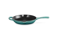 Le Creuset 23cm Signature Round Skillet Blue Riviera Keans Claremorris