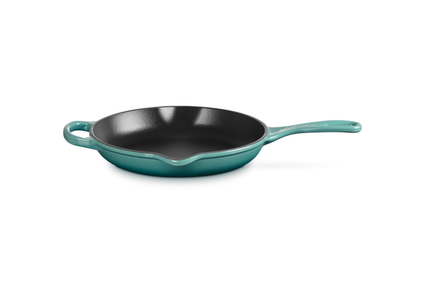Le Creuset 23cm Signature Round Skillet Blue Riviera Keans Claremorris
