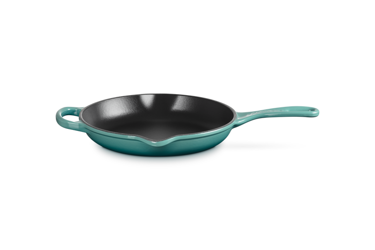 Le Creuset 23cm Signature Round Skillet Blue Riviera Keans Claremorris