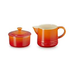 Le Creuset 350ml milk jug and 300ml sugar bowl set in volcanic stoneware, scratch-resistant, dishwasher safe – Keans