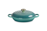 Le Creuset 30cm Shallow Casserole Blue Riviera Keans Claremorris