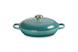Le Creuset 30cm Shallow Casserole Blue Riviera Keans Claremorris
