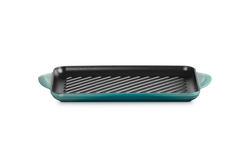 Le Creuset 32cm Traditional Rectangular Grill Blue Riviera Keans Claremorris