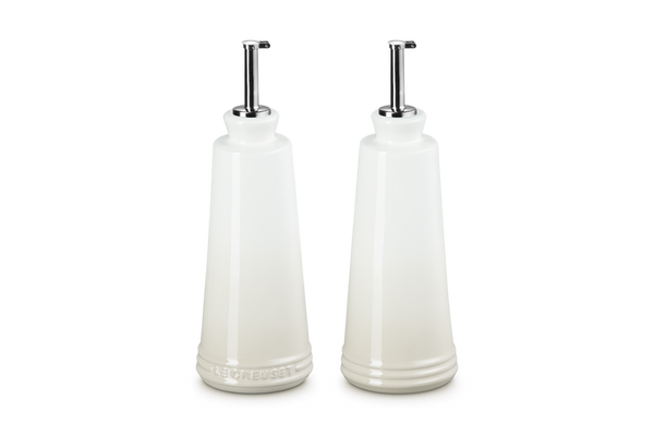 Le Creuset 330ml Stoneware Oil & Vinegar Set Meringue Keans Claremorris