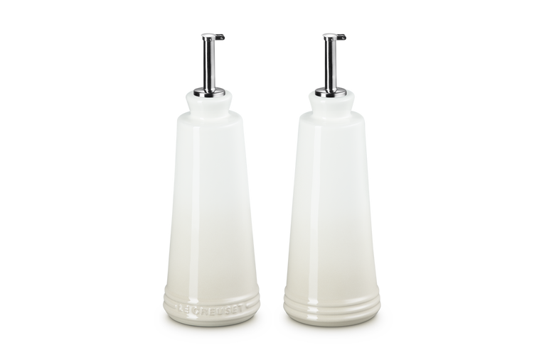 Le Creuset 330ml Stoneware Oil & Vinegar Set Meringue Keans Claremorris
