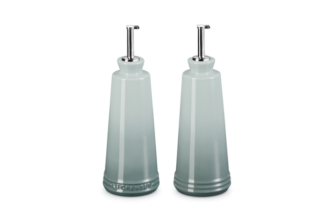 Le Creuset 330ml Stoneware Oil & Vinegar Set Sea Salt Keans Claremorris 
